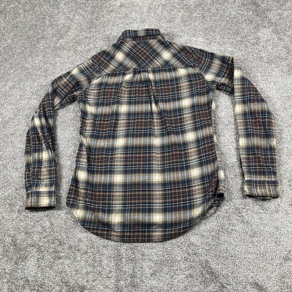Carhartt Flannel Shirt Womens Extra Small Plaid Button Up Cotton Blend Fall - Picture 5 of 10